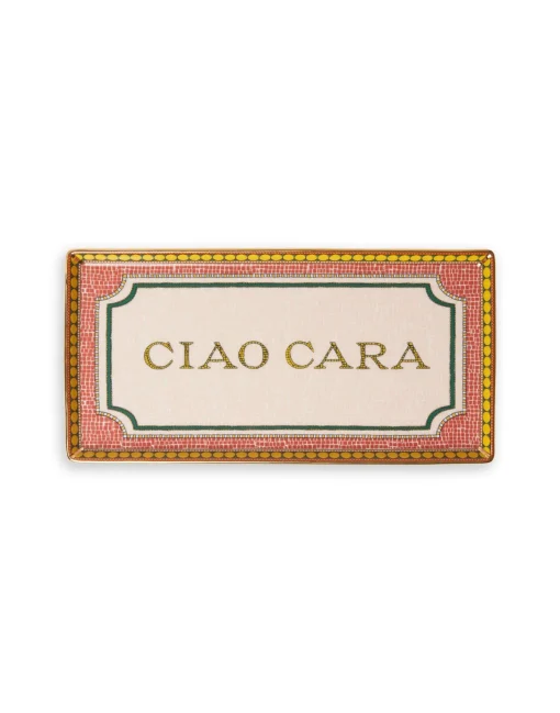 TrayCiao Cara in Porcelain