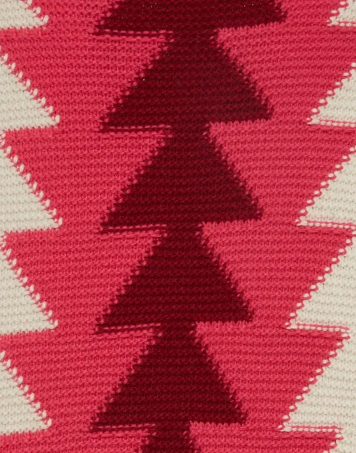 Trine CapeBordeaux in Wool Intarsia