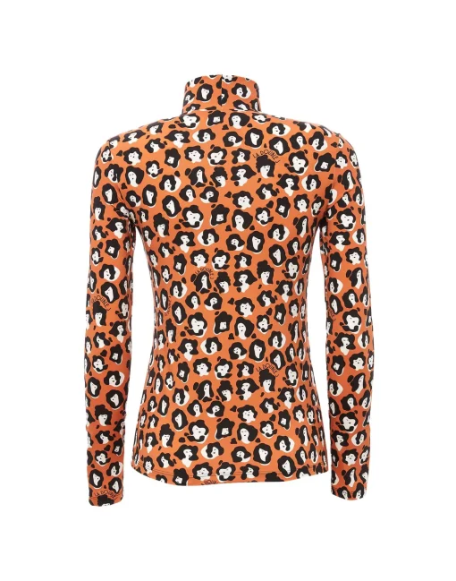 TurtleneckLady Leopard in Skinny Jersey