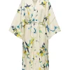 Unisex Big RobeOrchidea Bianco in Cotton